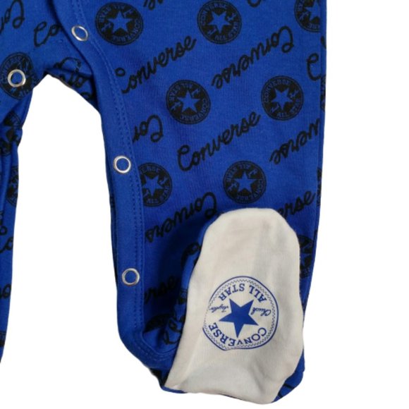 Converse Blue Logo Footed Sleep and Play Suit | Size 6M - Picture 7 of 8